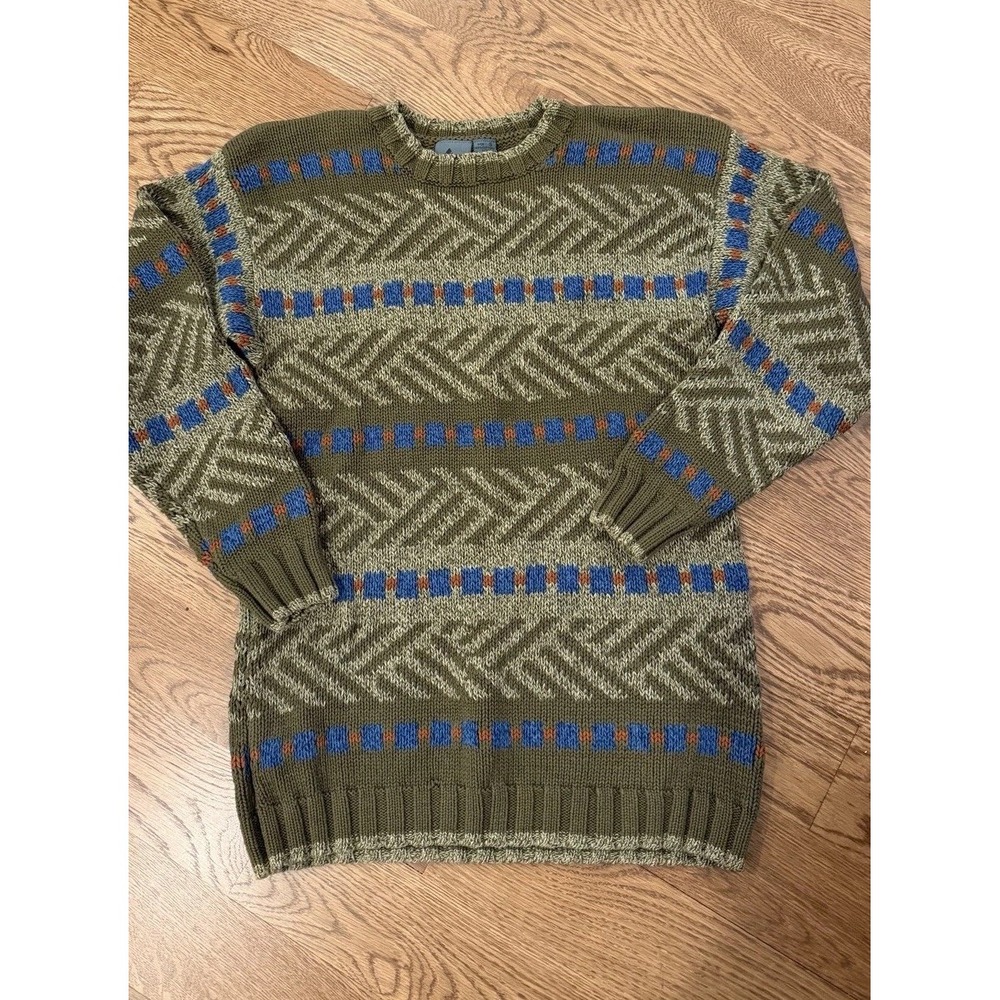 Vtg Liz Wear Pullover Sweater Women's Knit 80s 90s Design Sz S